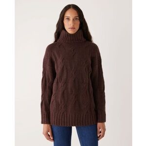 NWT Frank And Oak The Comfort Turtleneck Sweater in Burgundy Medium